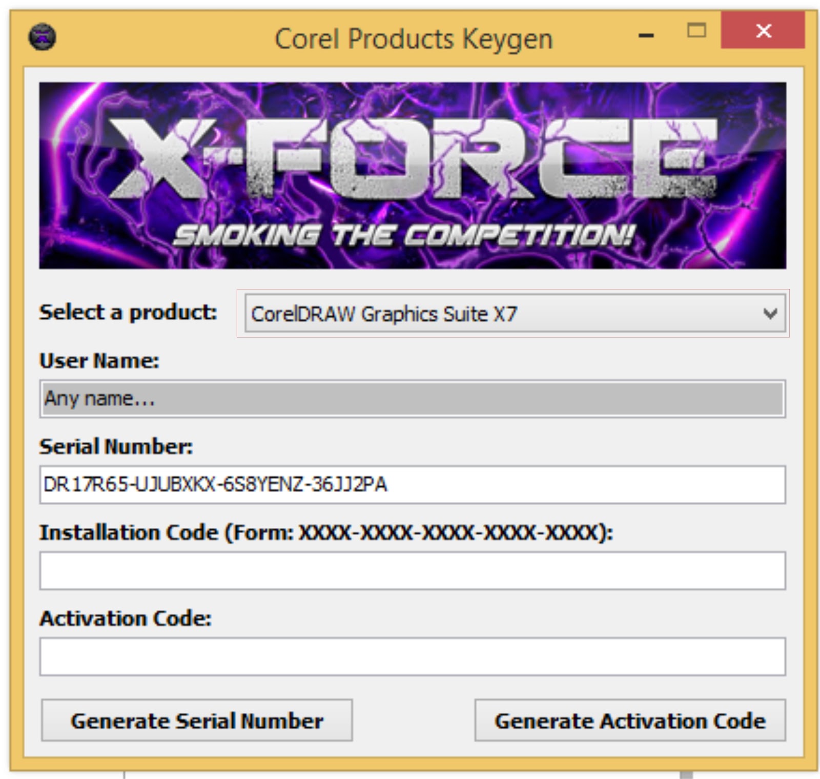 Download X Force Corel X7